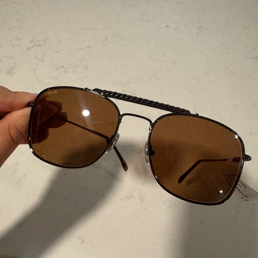 TOD’S Brown Aviator Sunglasses